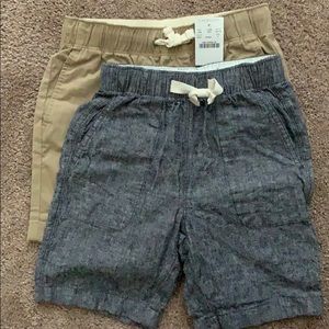(2) J.Crew boys cotton shorts size 7 NWT